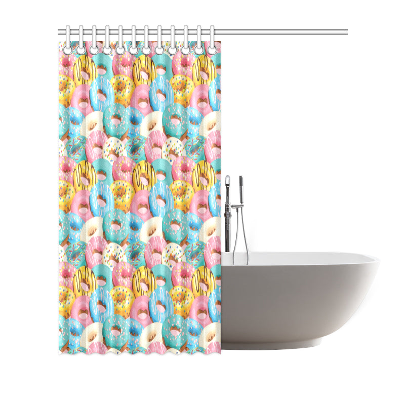Donut Pattern Print Design DN01 Shower Curtain