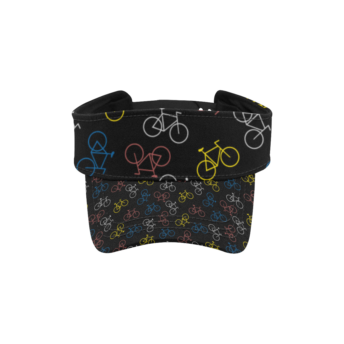 Bicycle Pattern Print Design 03 Unisex Sun Visor