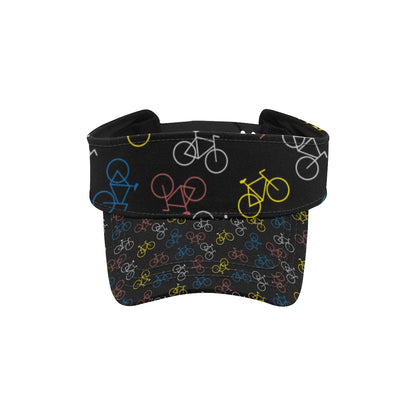 Bicycle Pattern Print Design 03 Unisex Sun Visor