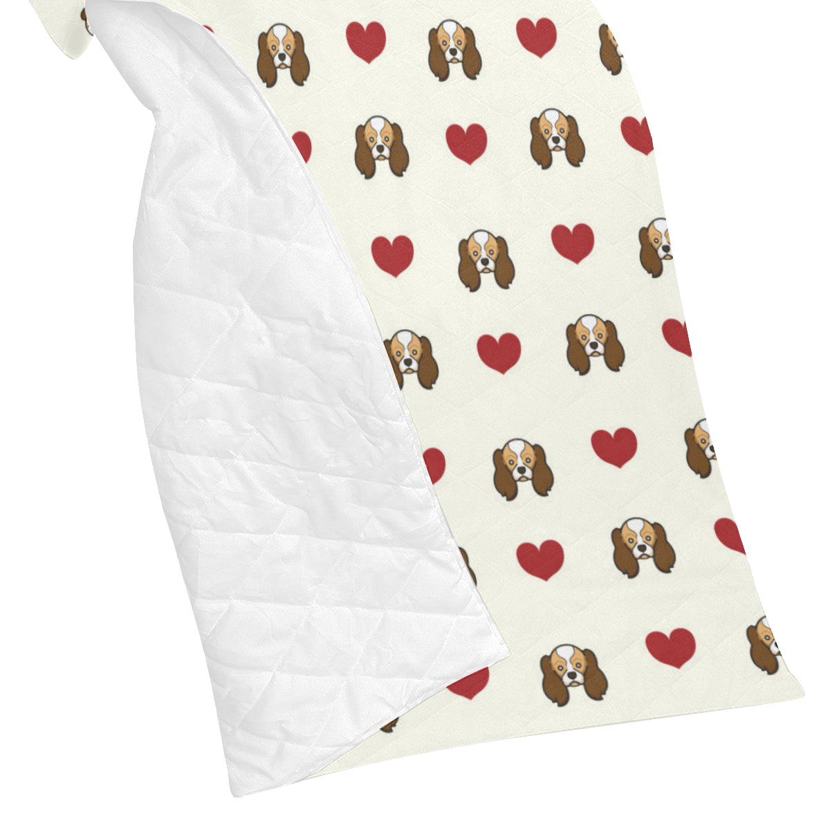 Cavalier King Charles Spaniels Pattern Print 01 Premium Quilt