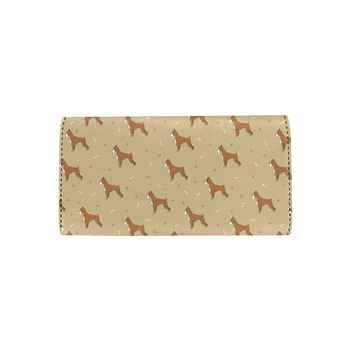 Boxers Pattern Print Design 02 Women's Trifold Wallet