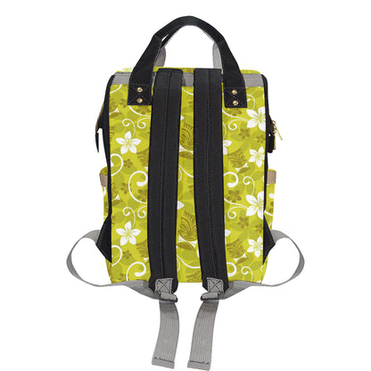 Hawaiian Themed Pattern Print Design H019 Diaper Bag Backpack