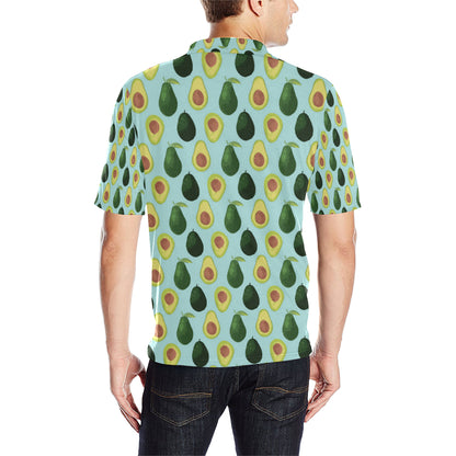 Avocado Pattern Print Design 04 Men Polo Shirt