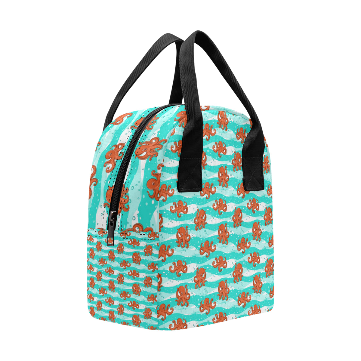 Octopus Cute Design Print Themed Insulated Lunch Bag