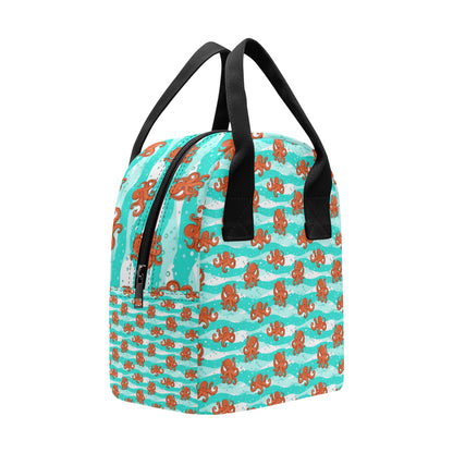 Octopus Cute Design Print Themed Insulated Lunch Bag