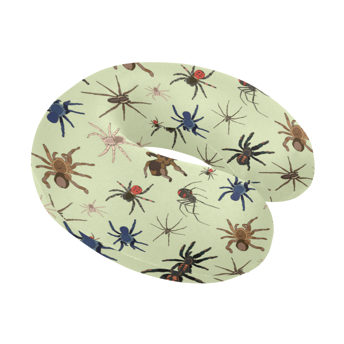 Tarantula Pattern Print Design 02 U-Shaped Travel Neck Pillow