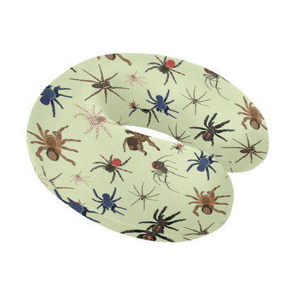 Tarantula Pattern Print Design 02 U-Shaped Travel Neck Pillow