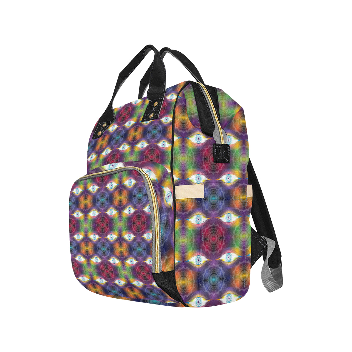 Chakra Eye Print Pattern Diaper Bag Backpack