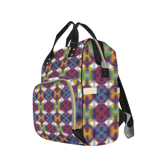 Chakra Eye Print Pattern Diaper Bag Backpack