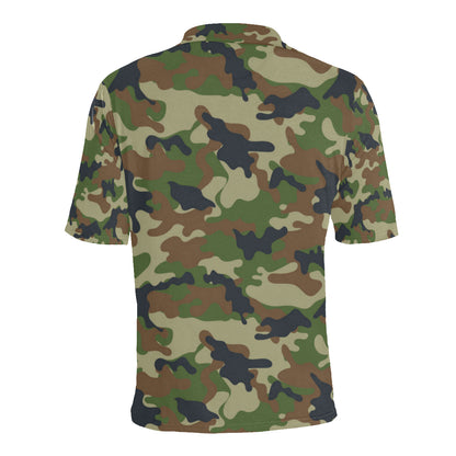 Army Camouflage Pattern Print Design 01 Men Polo Shirt