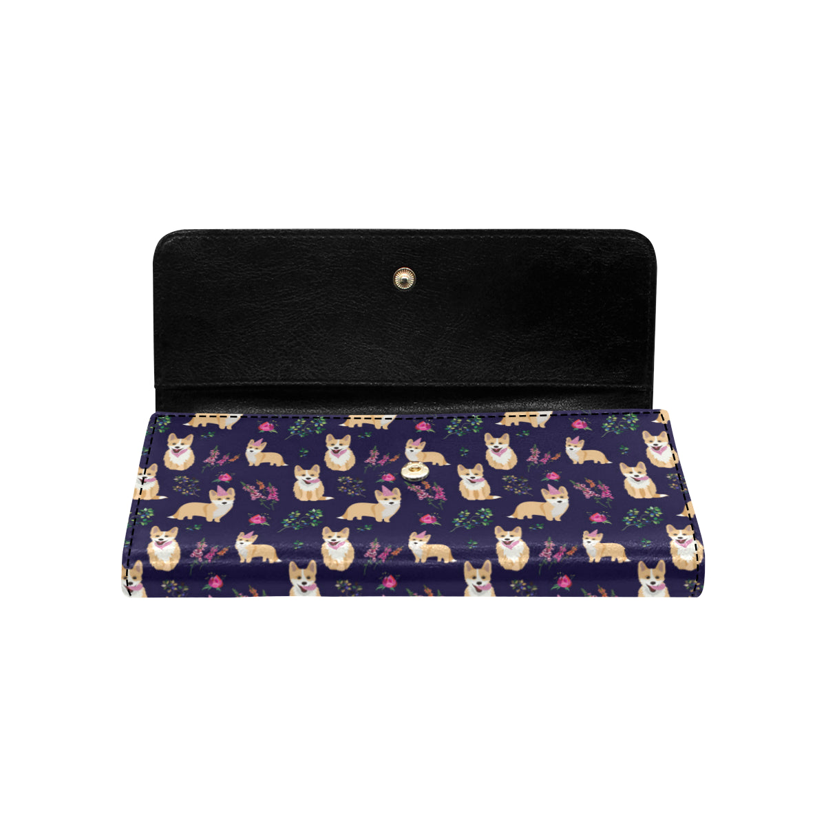 Pembroke Welsh Corgis Pattern Print Design A06 Women's Trifold Wallet
