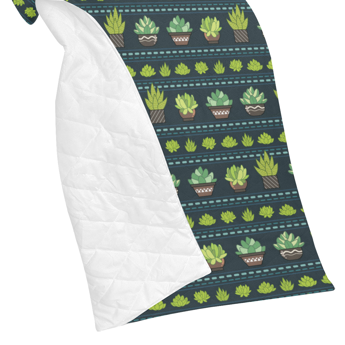 Cactus Pattern Print Design 07 Premium Quilt