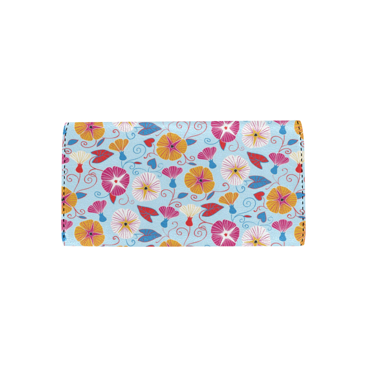Morning Glory Pattern Print Design MG06 Women's Trifold Wallet