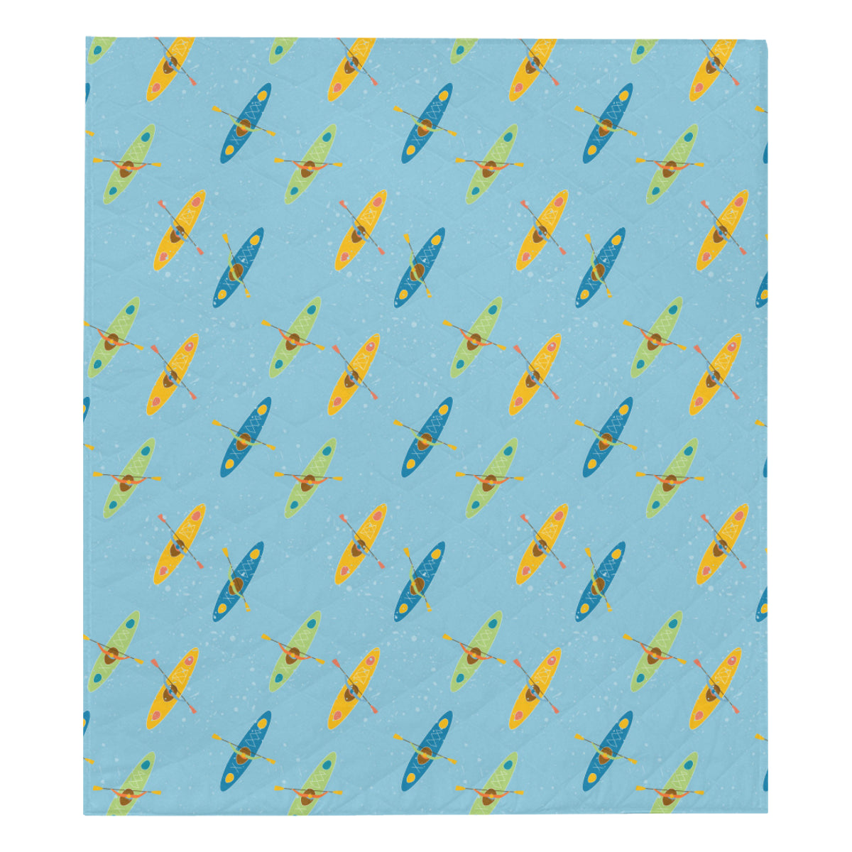 Kayak Pattern Print Design 04 Premium Quilt