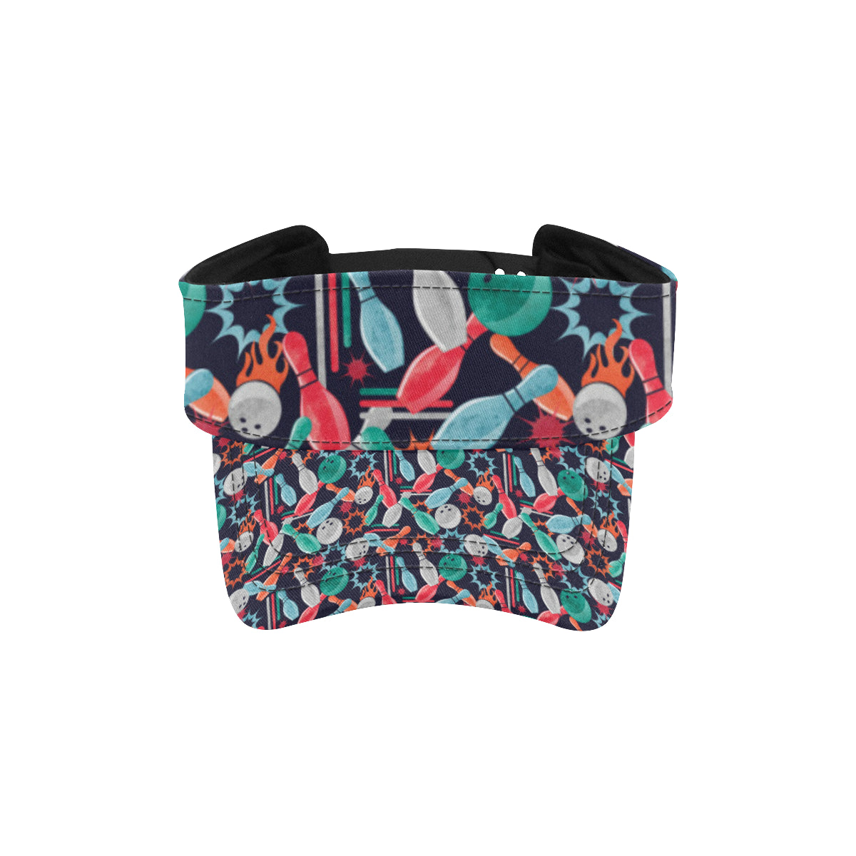 Bowling Pattern Print Design 08 Unisex Sun Visor