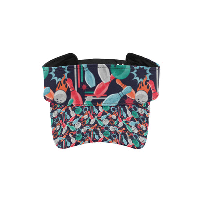Bowling Pattern Print Design 08 Unisex Sun Visor