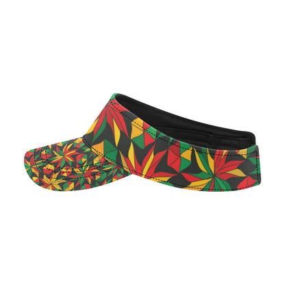 Rastafarian Pattern Print Design A03 Unisex Sun Visor