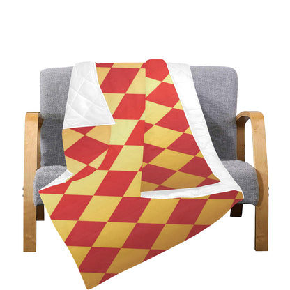 Harlequin Pattern Print Design 03 Premium Quilt