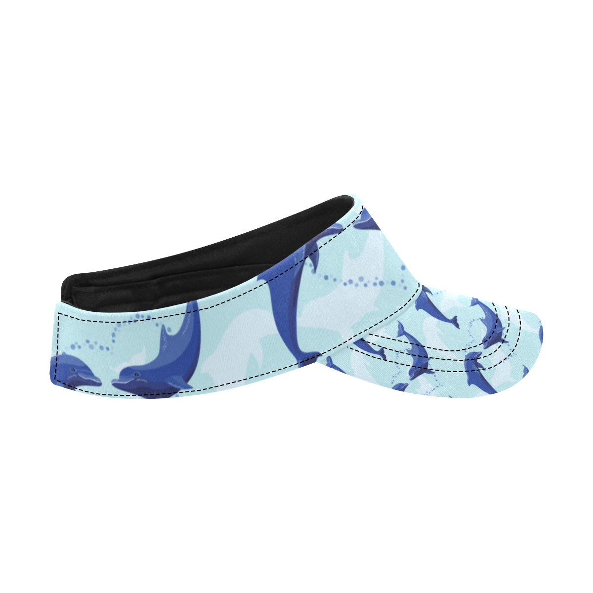 Dolphin Heart Pattern Unisex Sun Visor