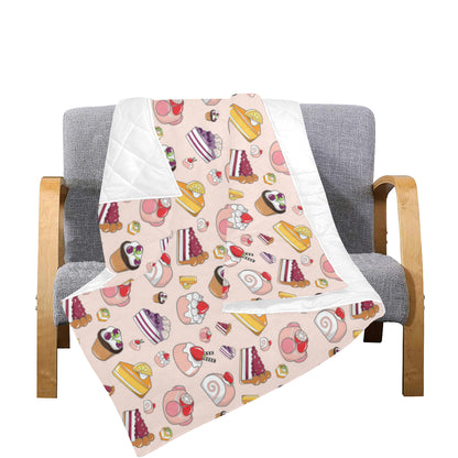 Cake Pattern Print Design 01 Premium Quilt