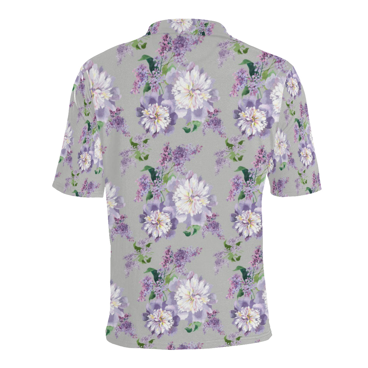 Lilac Pattern Print Design LI07 Men Polo Shirt