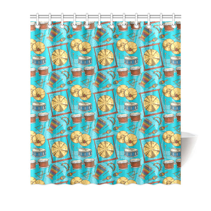 Percussion Pattern Print Design 03 Shower Curtain