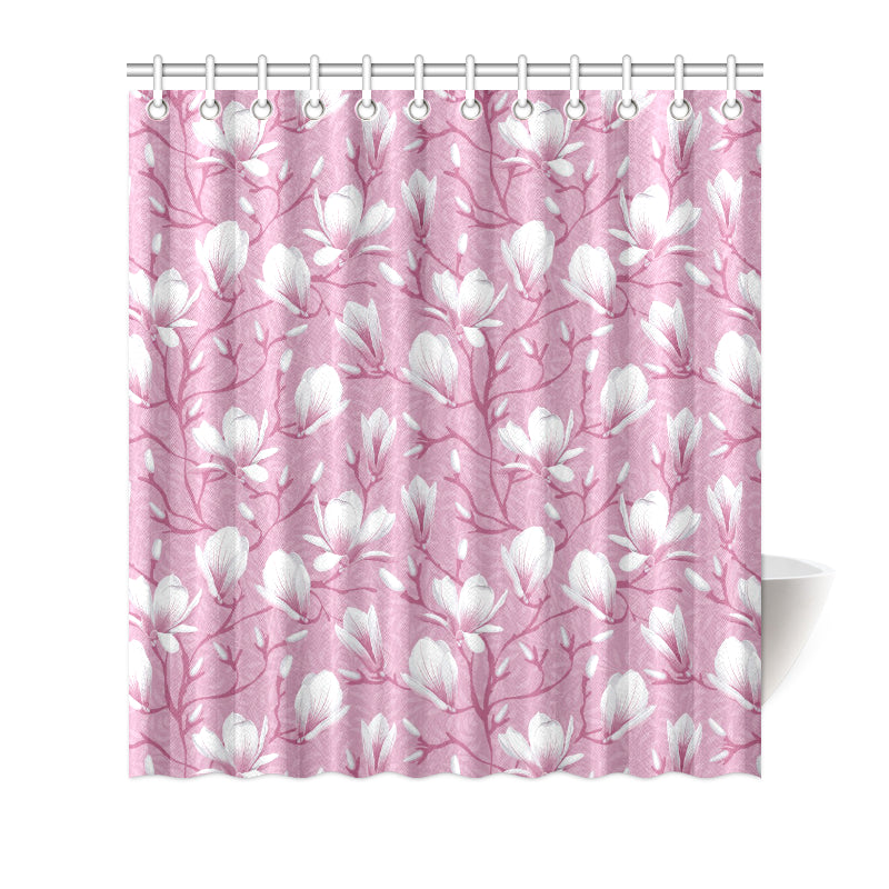Magnolia Pattern Print Design MAG05 Shower Curtain