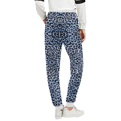 Leopard Blue Skin Print Unisex Sweatpants