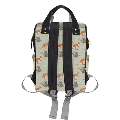 Koala Pattern Print Design 03 Diaper Bag Backpack