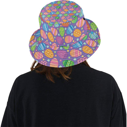 Easter Eggs Pattern Print Design RB010 Unisex Bucket Hat