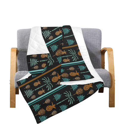 Hawaiian Themed Pattern Print Design H023 Premium Quilt