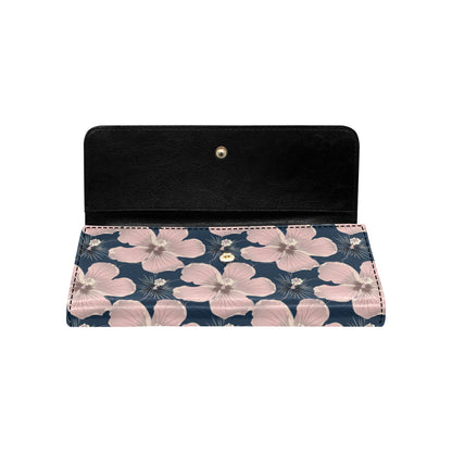 Plumeria Pattern Print Design PM018 Women's Trifold Wallet