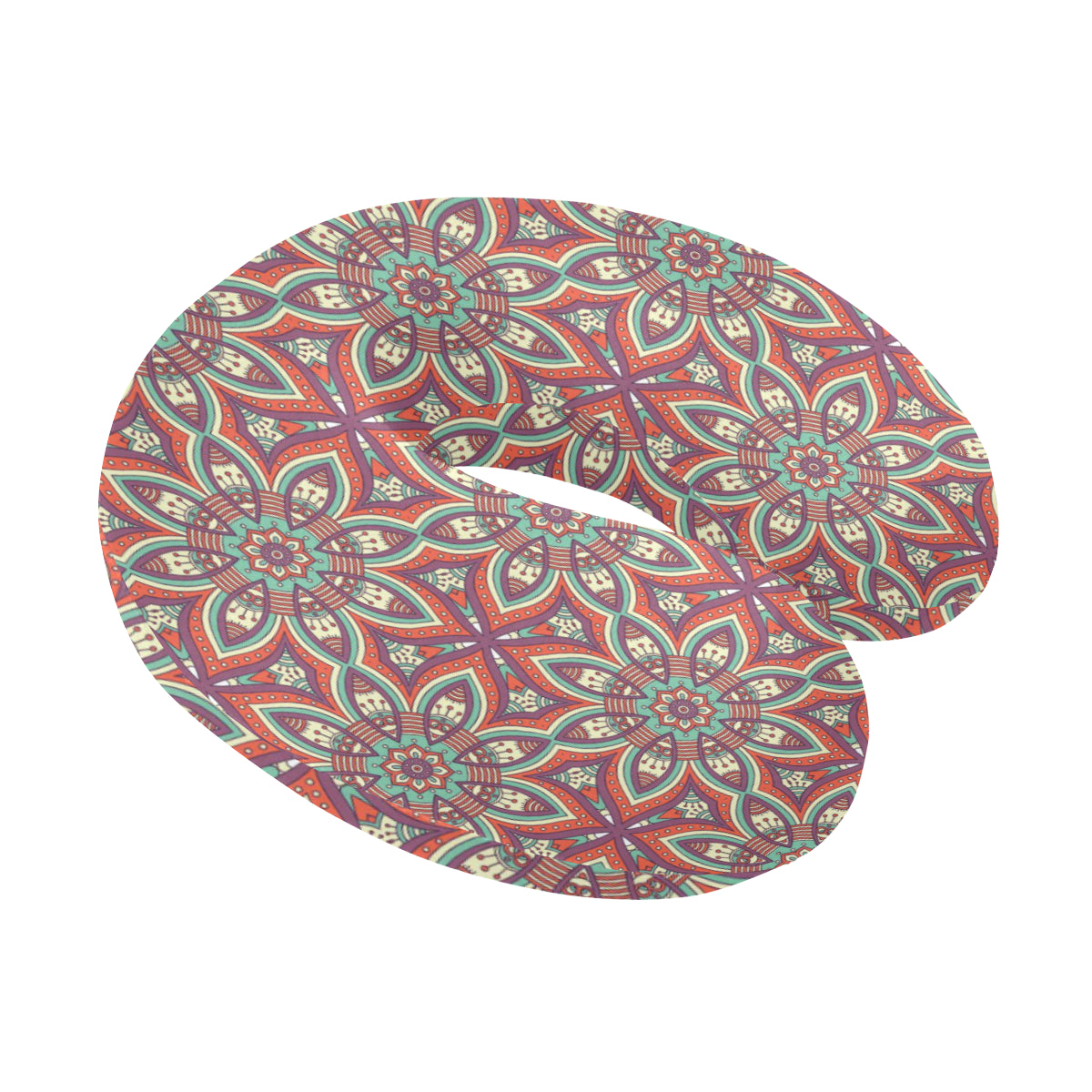 Bohemian Pattern Print Design 03 U-Shaped Travel Neck Pillow