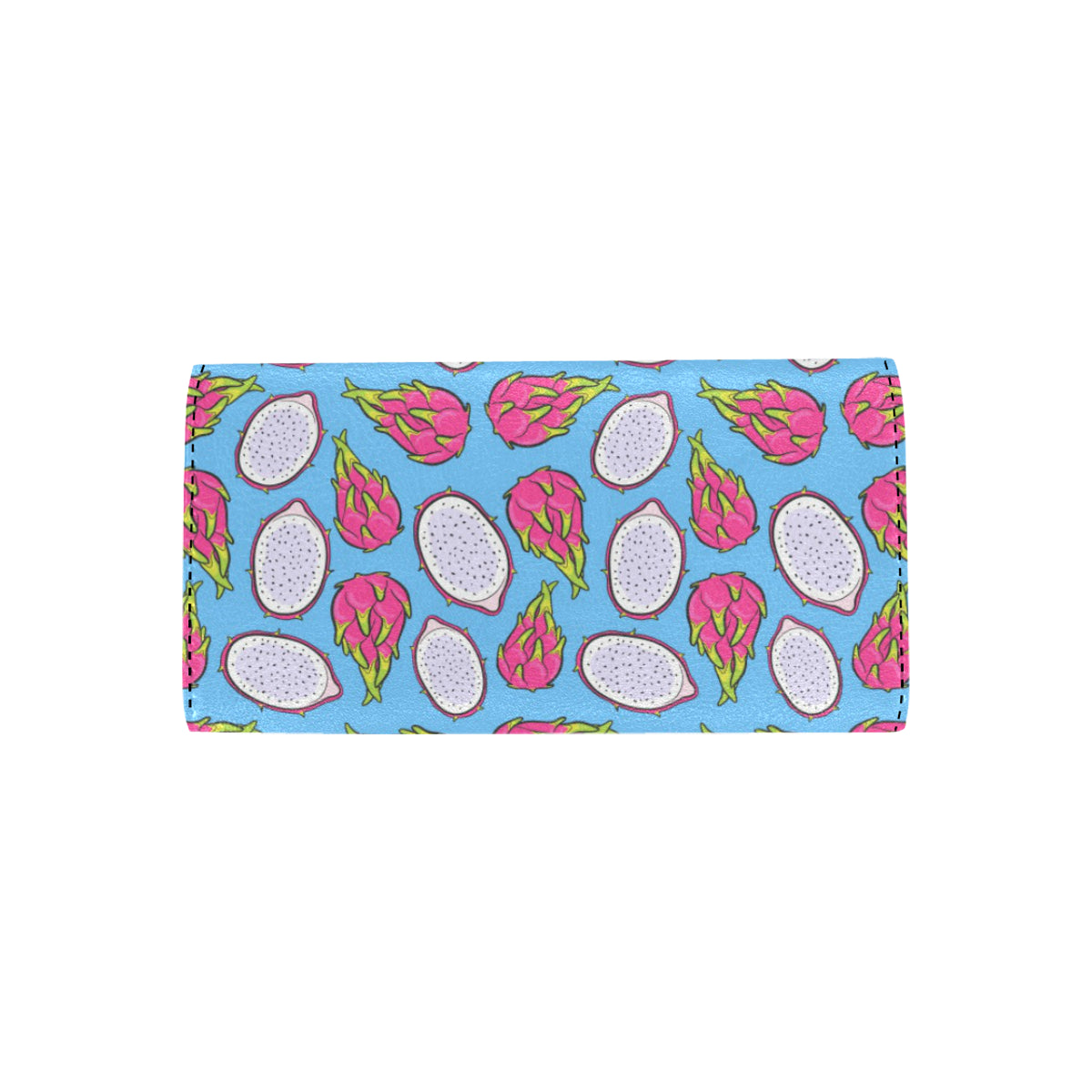 Dragonfruit Pattern Print Design DF04 Women's Trifold Wallet