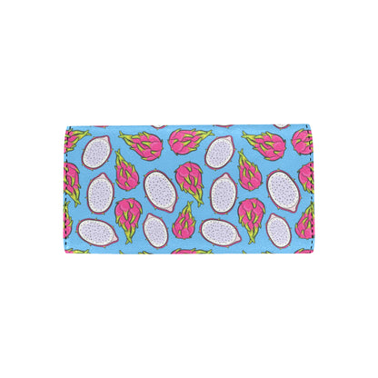 Dragonfruit Pattern Print Design DF04 Women's Trifold Wallet