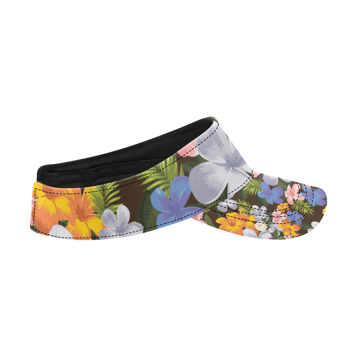 Plumeria Pattern Print Design PM03 Unisex Sun Visor
