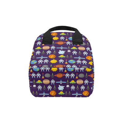 Alien Astronaut Planet Insulated Lunch Bag