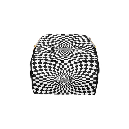 Checkered Flag Optical illusion Diaper Bag Backpack