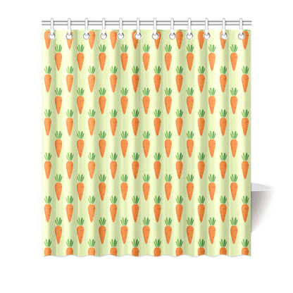 Carrot Pattern Print Design 02 Shower Curtain