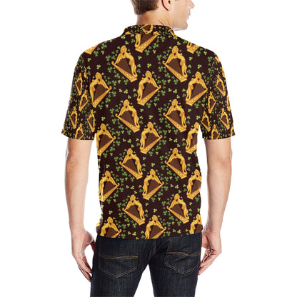 Harp Pattern Print Design 02 Men Polo Shirt