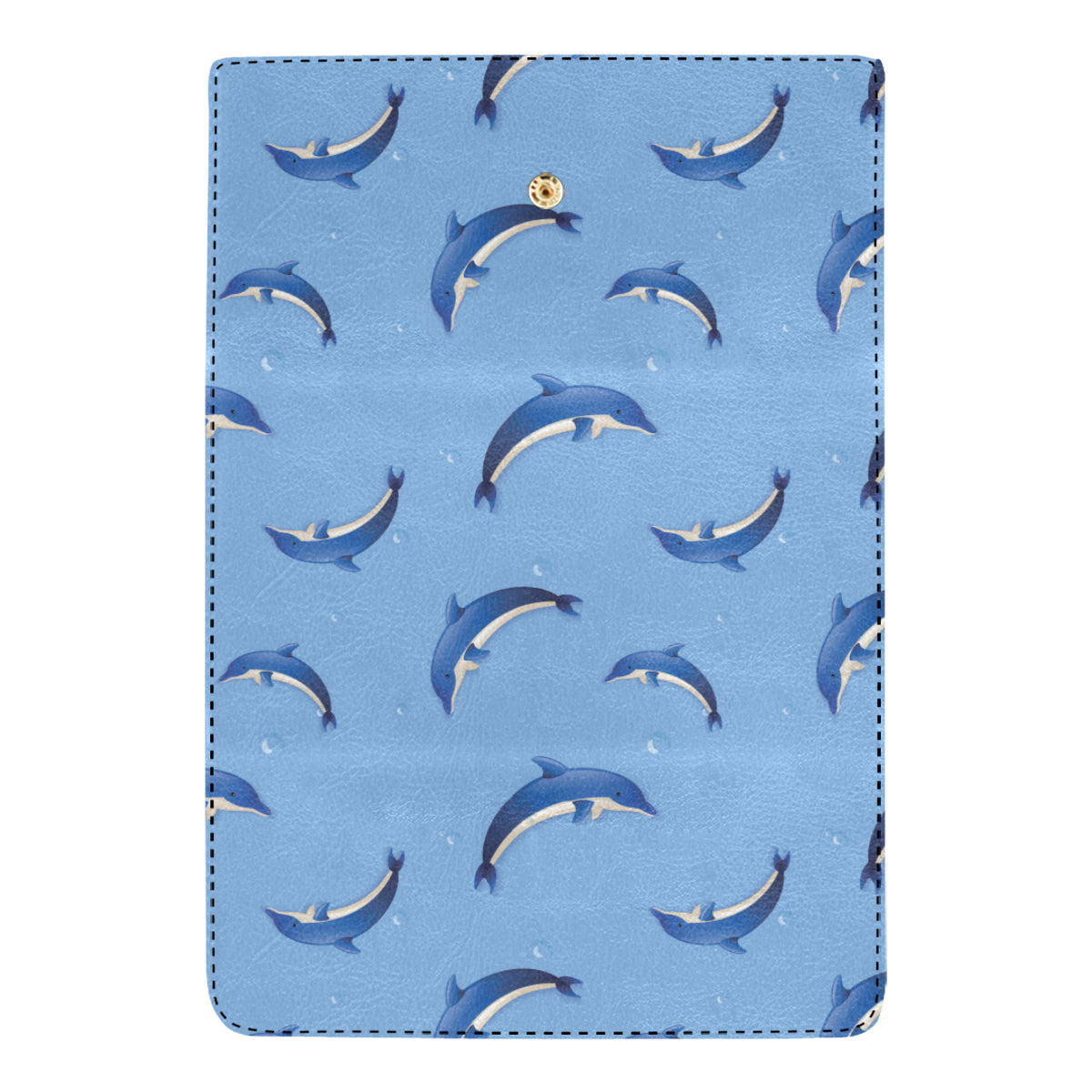 Dolphin Blue Print Women's Trifold Wallet
