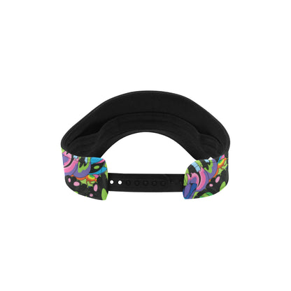 Psychedelic Trippy Mushroom Themed Unisex Sun Visor