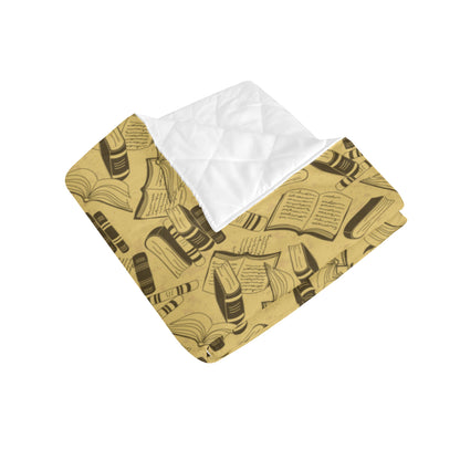 Book Pattern Print Design 02 Premium Quilt