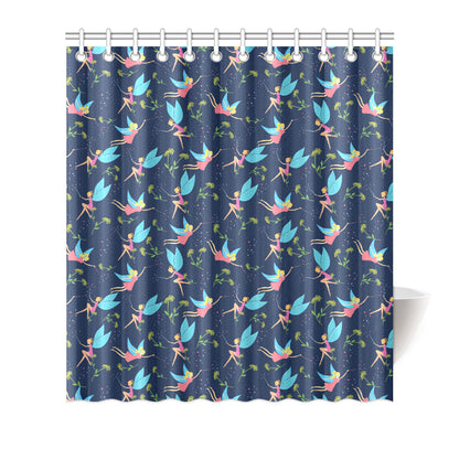 Fairy with flower Print Pattern Shower Curtain
