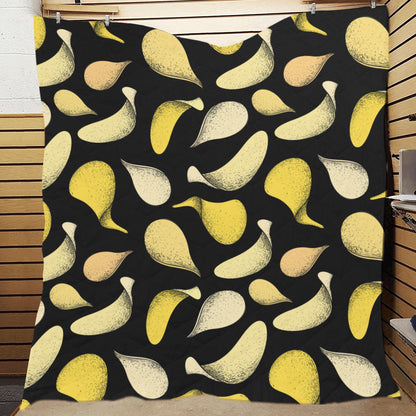 Potato Pattern Print Design A02 Premium Quilt