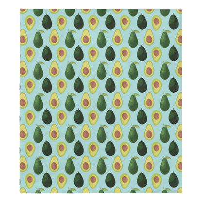 Avocado Pattern Print Design 04 Premium Quilt