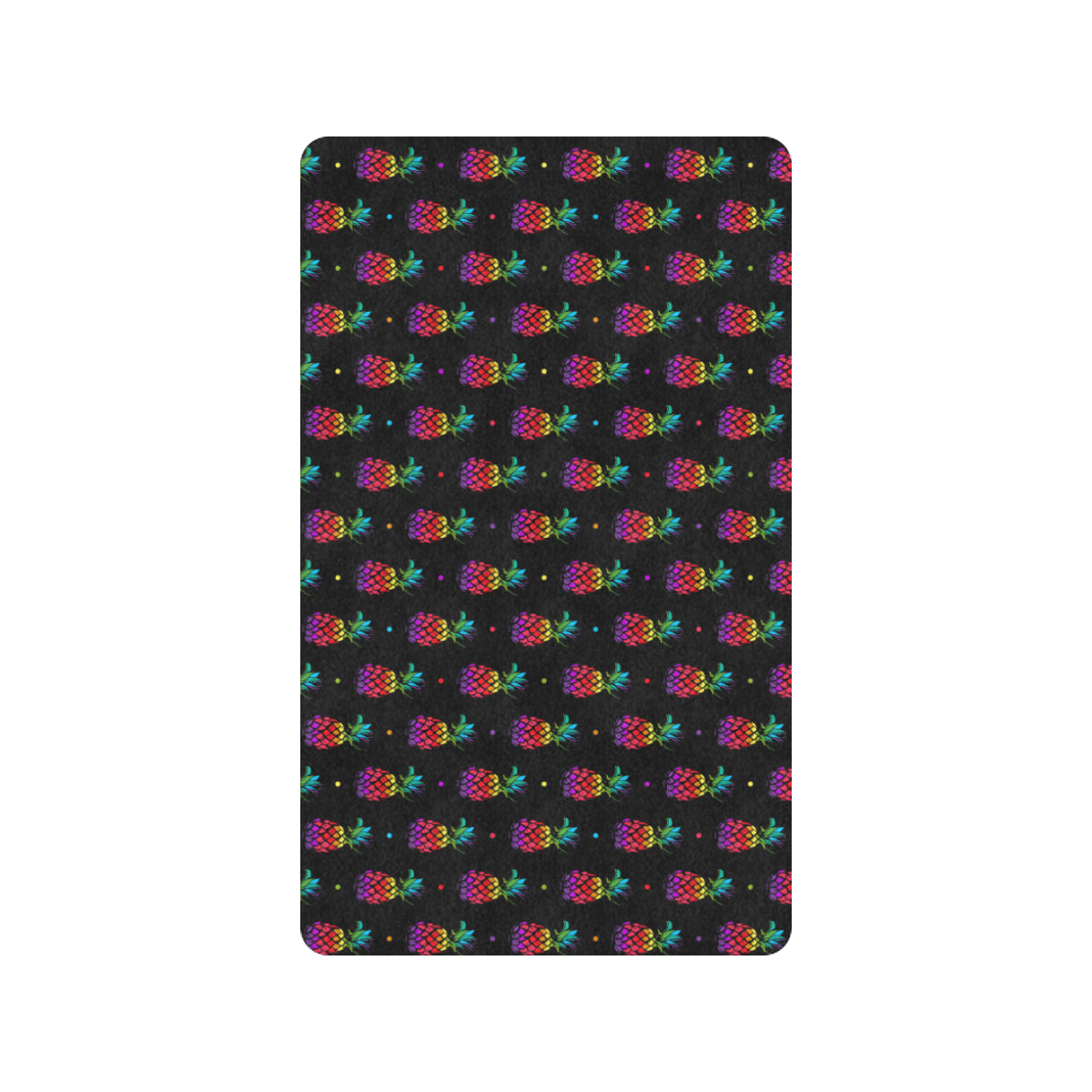 Pineapple Rainbow Dot Print Rubber Doormat
