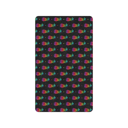 Pineapple Rainbow Dot Print Rubber Doormat