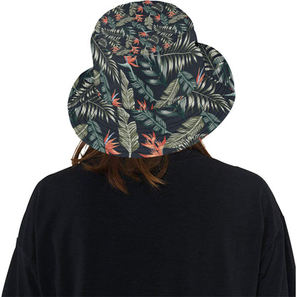 Bird Of Paradise Pattern Print Design BOP02 Unisex Bucket Hat