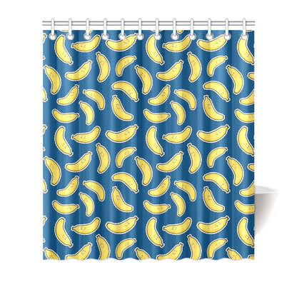 Banana Pattern Print Design BA03 Shower Curtain